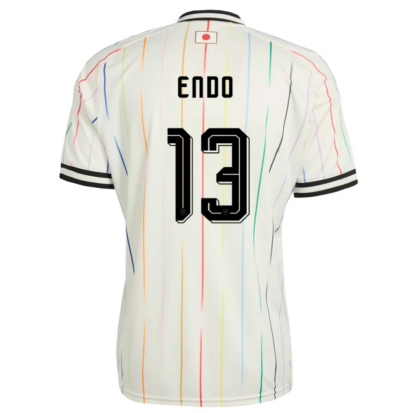 Danxen Women Japan Jun Endo #13 White Black Away Jersey 26-28 T-Shirt