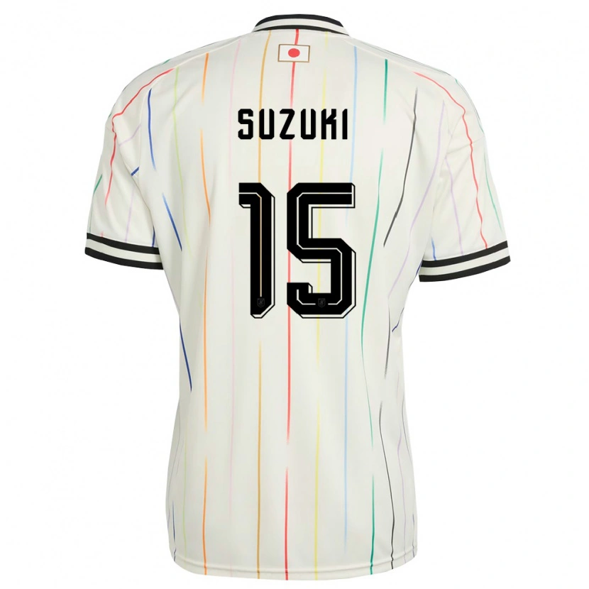 Danxen Women Japan Kaede Suzuki #15 White Black Away Jersey 26-28 T-Shirt