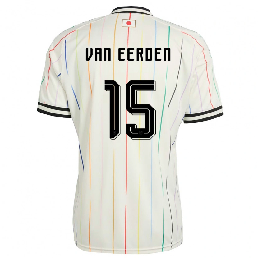 Danxen Women Japan Shawn Van Eerden #15 White Black Away Jersey 26-28 T-Shirt