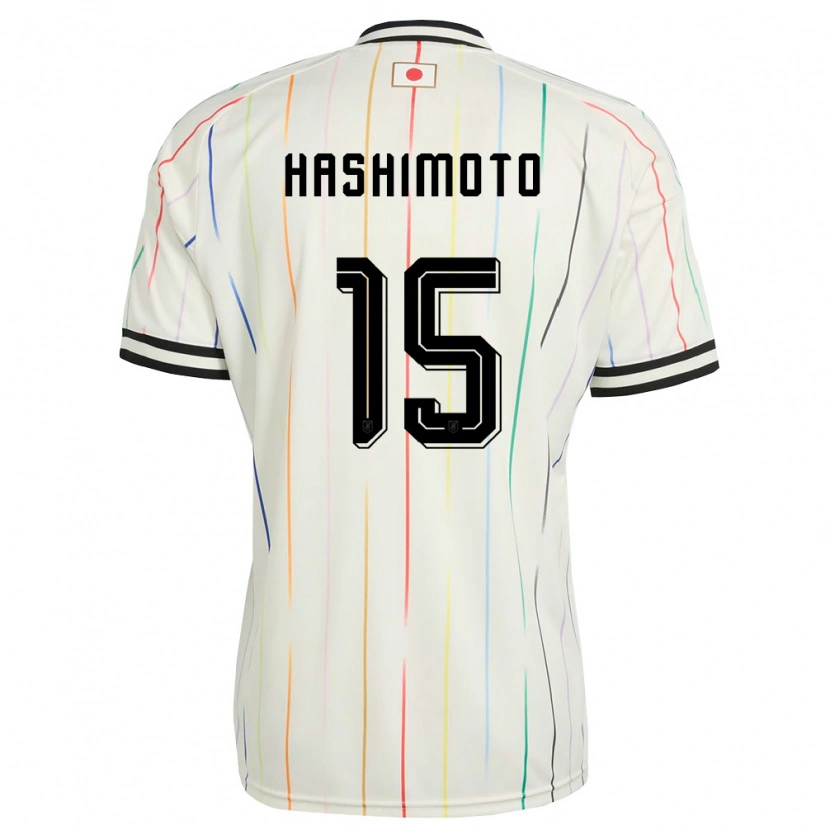 Danxen Women Japan Jua Hashimoto #15 White Black Away Jersey 26-28 T-Shirt
