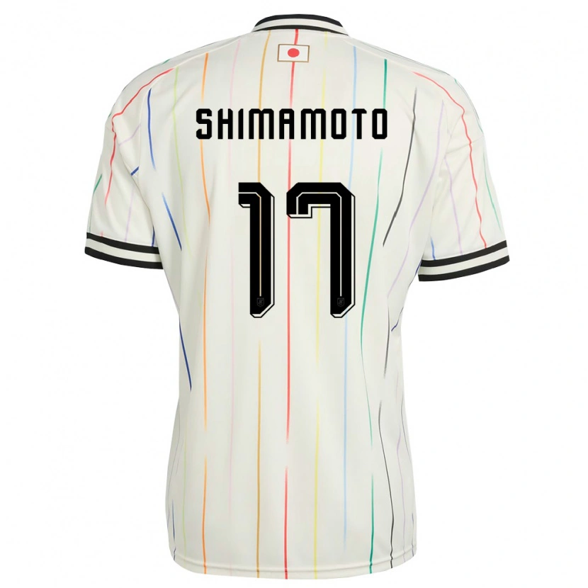 Danxen Women Japan Yudai Shimamoto #17 White Black Away Jersey 26-28 T-Shirt