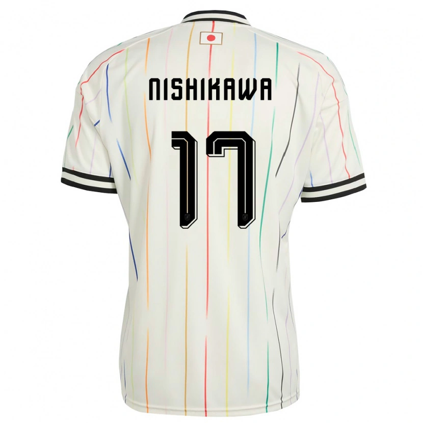 Danxen Women Japan Jun Nishikawa #17 White Black Away Jersey 26-28 T-Shirt