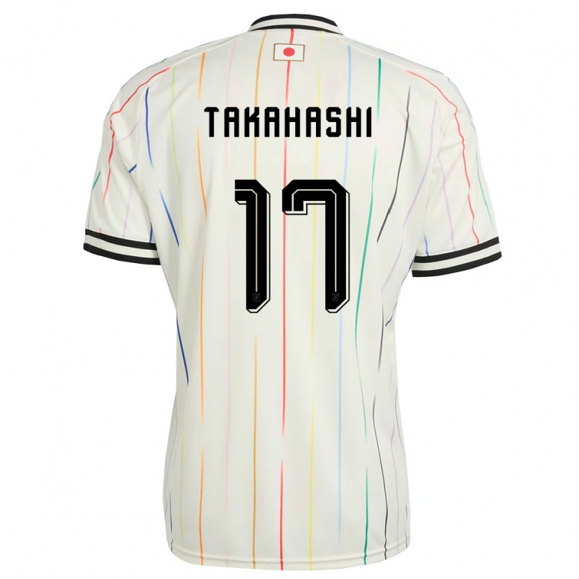 Danxen Women Japan Hana Takahashi #17 White Black Away Jersey 26-28 T-Shirt