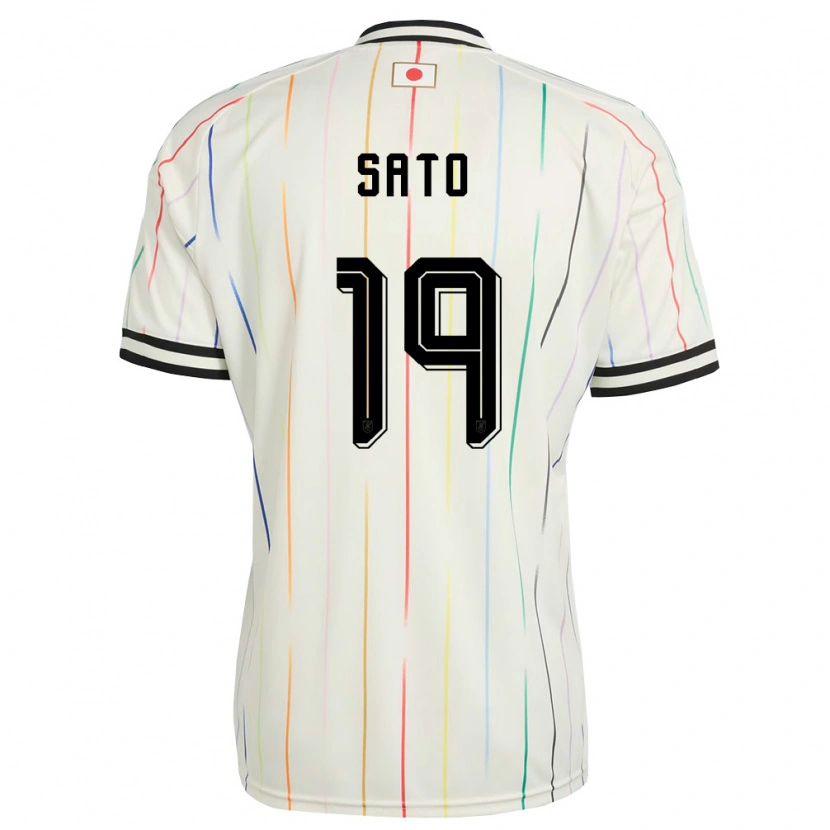 Danxen Women Japan Raku Sato #19 White Black Away Jersey 26-28 T-Shirt