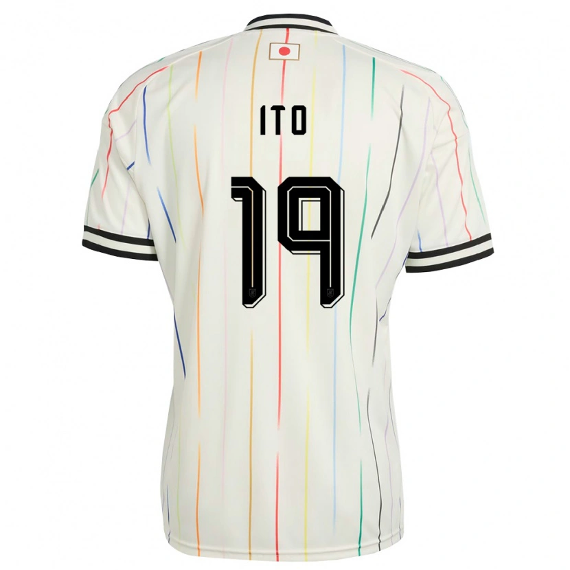 Danxen Women Japan Yu Ito #19 White Black Away Jersey 26-28 T-Shirt