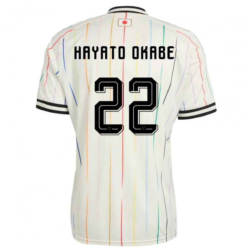 Danxen Women Japan Tariqkani Hayato Okabe #22 White Black Away Jersey 26-28 T-Shirt