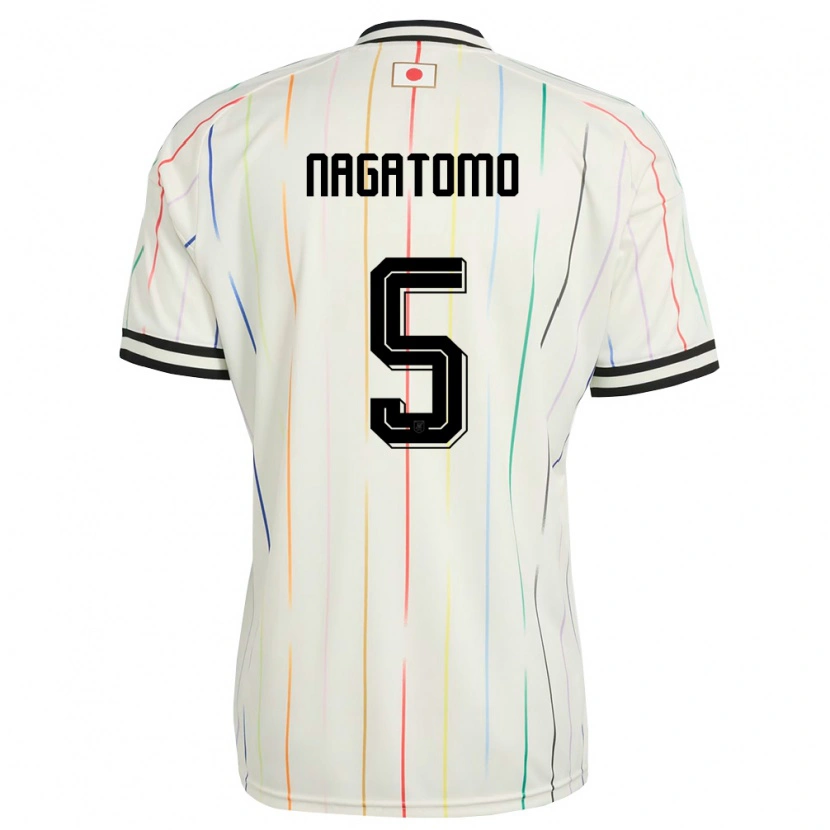 Danxen Women Japan Yuto Nagatomo #5 White Black Away Jersey 26-28 T-Shirt