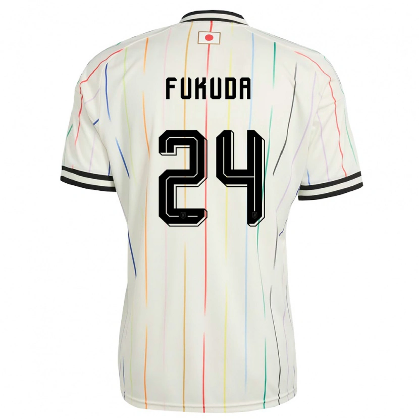 Danxen Women Japan Shio Fukuda #24 White Black Away Jersey 26-28 T-Shirt