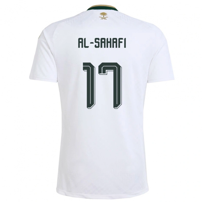 Danxen Women Saudi Arabia Marwan Al-Sahafi #17 White Green Gold Away Jersey 26-28 T-Shirt