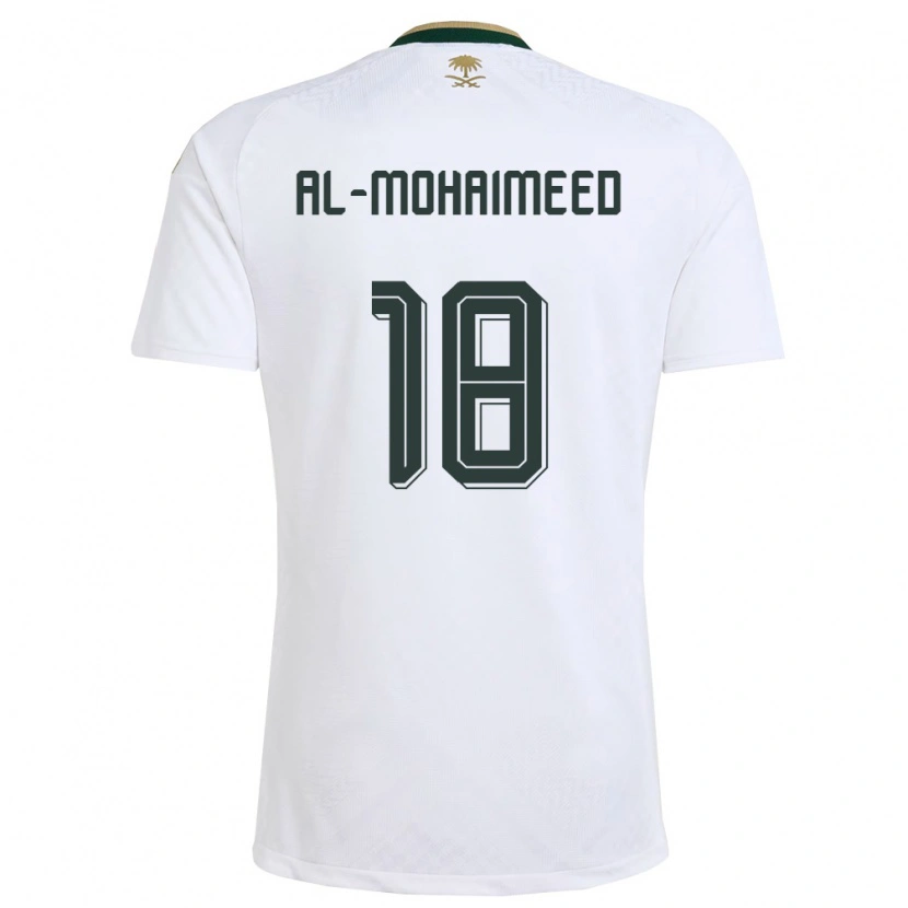 Danxen Women Saudi Arabia Samer Al Mohaimeed #18 White Green Gold Away Jersey 26-28 T-Shirt