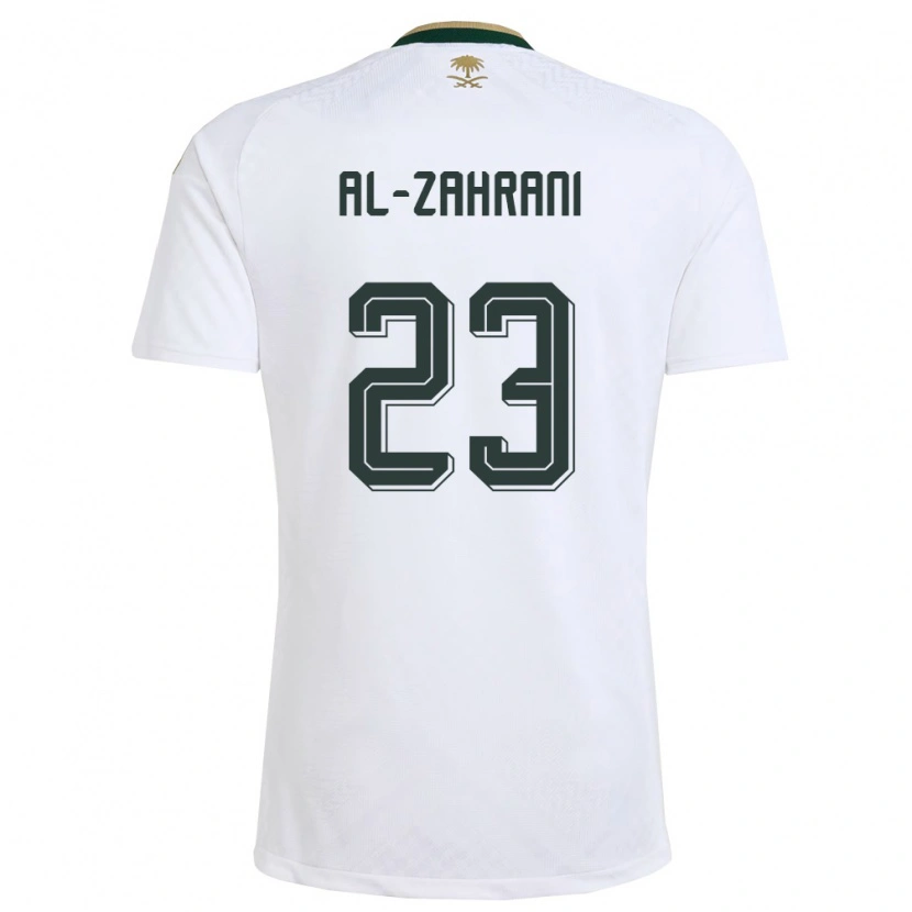Danxen Women Saudi Arabia Tahani Al Zahrani #23 White Green Gold Away Jersey 26-28 T-Shirt