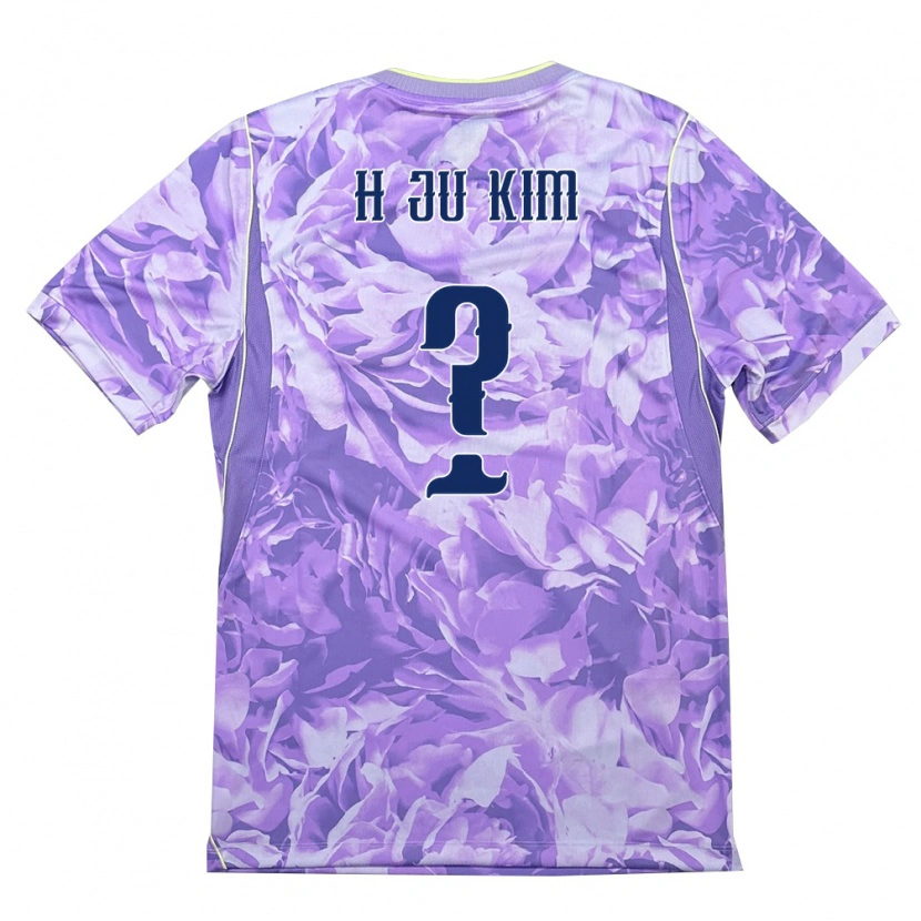 Danxen Women South Korea Ju-Hyeong Kim #0 Purple Green Away Jersey 26-28 T-Shirt