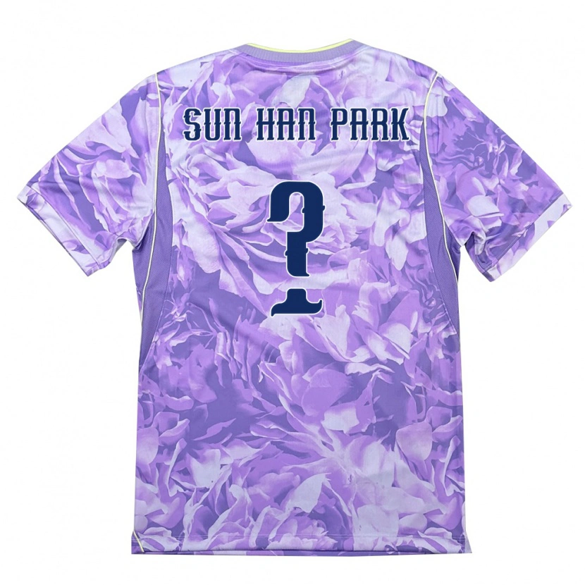 Danxen Women South Korea Han-Sun Park #0 Purple Green Away Jersey 26-28 T-Shirt