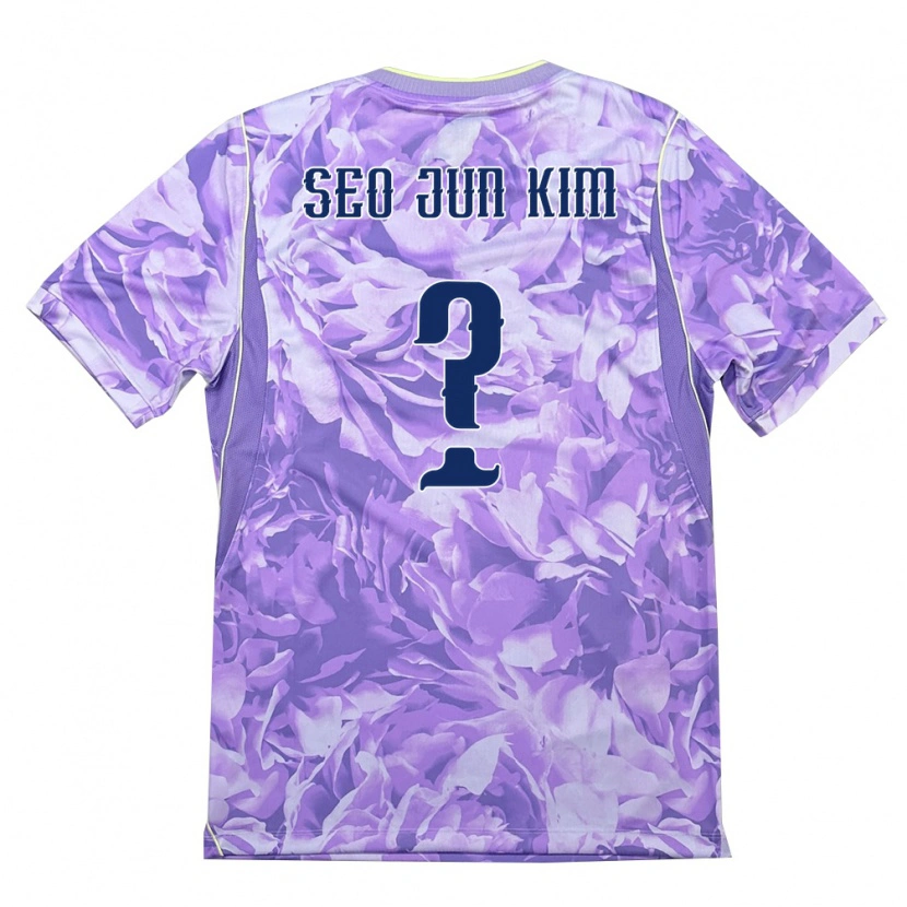 Danxen Women South Korea Jun-Seo Kim #0 Purple Green Away Jersey 26-28 T-Shirt