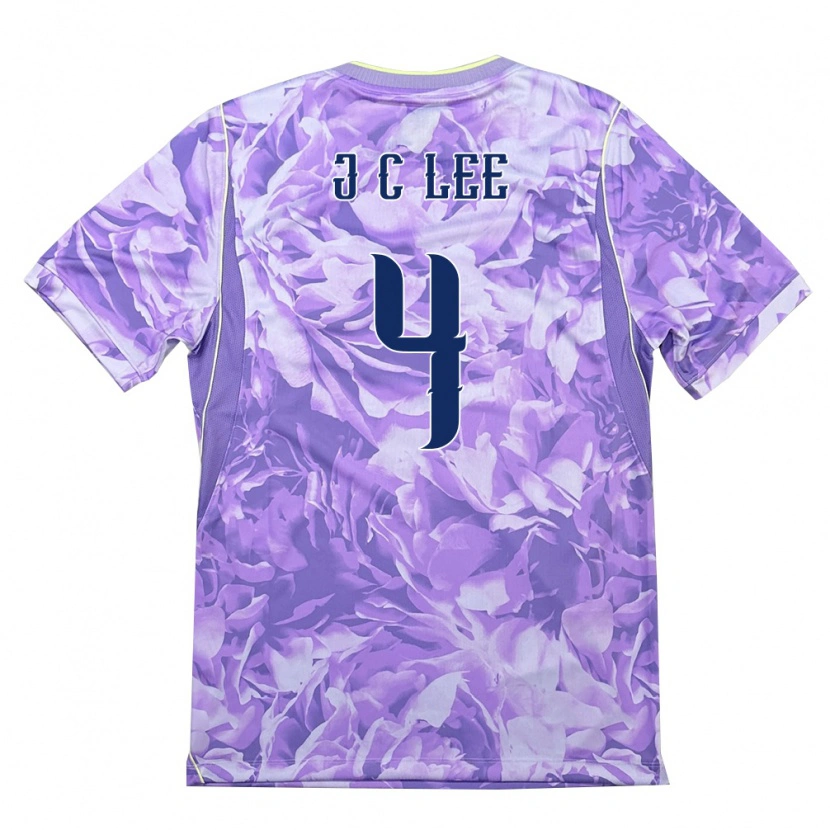 Danxen Women South Korea Chan-Jun Lee #4 Purple Green Away Jersey 26-28 T-Shirt