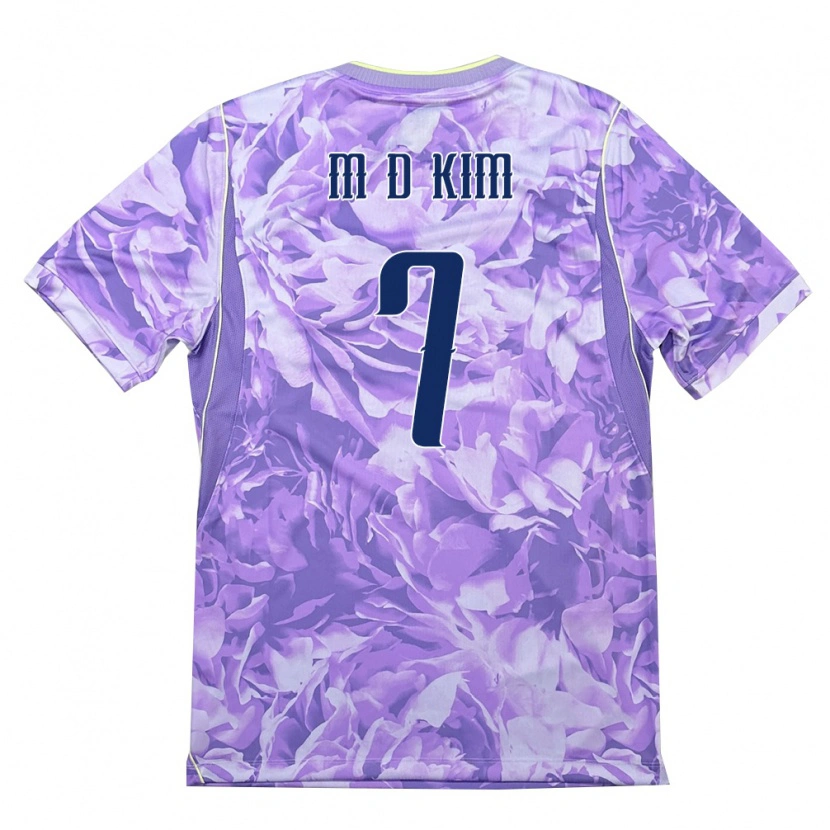 Danxen Women South Korea Do-Min Kim #7 Purple Green Away Jersey 26-28 T-Shirt