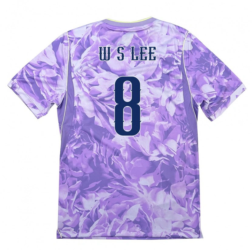 Danxen Women South Korea Seung-Won Lee #8 Purple Green Away Jersey 26-28 T-Shirt