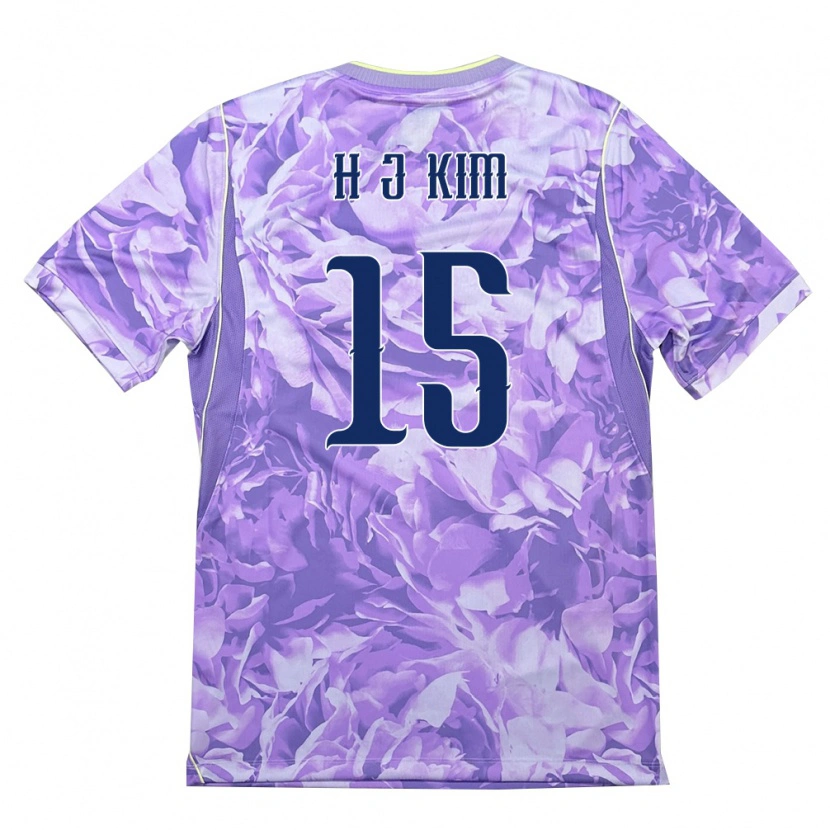 Danxen Women South Korea Ji-Ho Kim #15 Purple Green Away Jersey 26-28 T-Shirt
