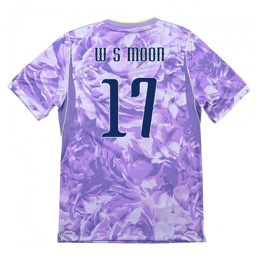 Danxen Women South Korea Seong-Woo Moon #17 Purple Green Away Jersey 26-28 T-Shirt