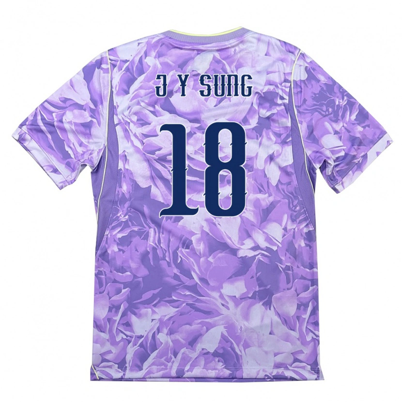 Danxen Women South Korea Sung Jin Young #18 Purple Green Away Jersey 26-28 T-Shirt