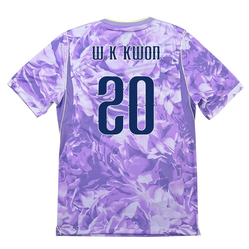 Danxen Women South Korea Kyung-Won Kwon #20 Purple Green Away Jersey 26-28 T-Shirt
