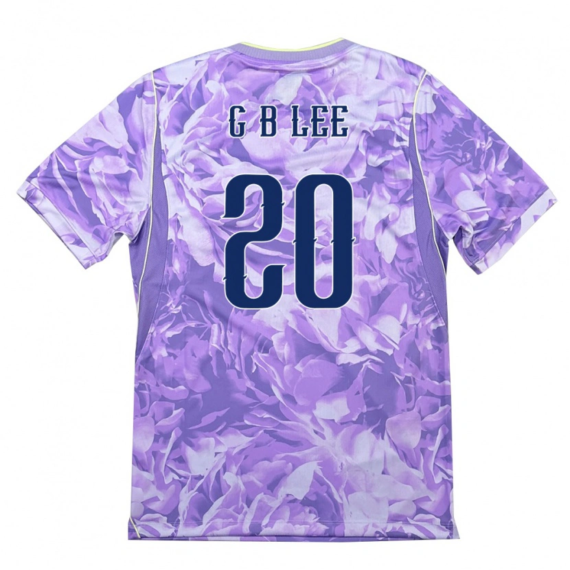 Danxen Women South Korea Lee Gyu Baeg #20 Purple Green Away Jersey 26-28 T-Shirt