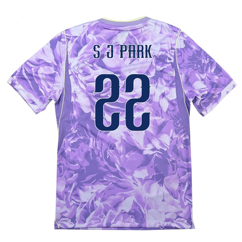 Danxen Women South Korea Jun-Seo Park #22 Purple Green Away Jersey 26-28 T-Shirt