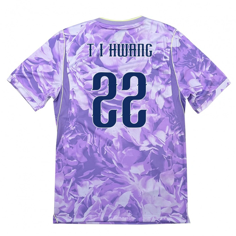Danxen Women South Korea In-Taek Hwang #22 Purple Green Away Jersey 26-28 T-Shirt