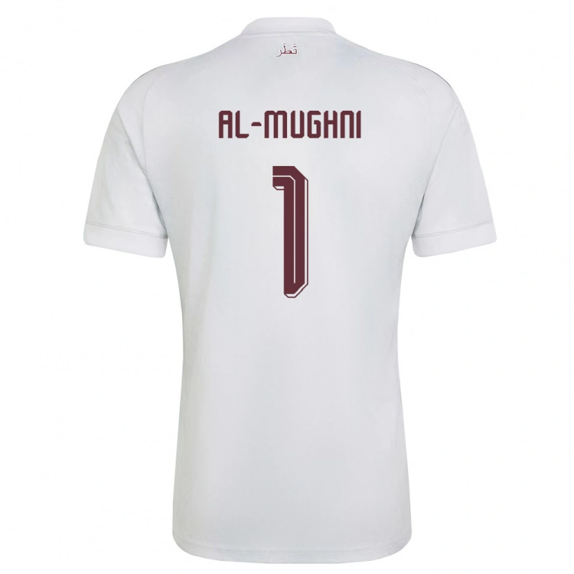 Danxen Women Qatar Tamim Al-Mughni #1 White Burgundy Away Jersey 26-28 T-Shirt