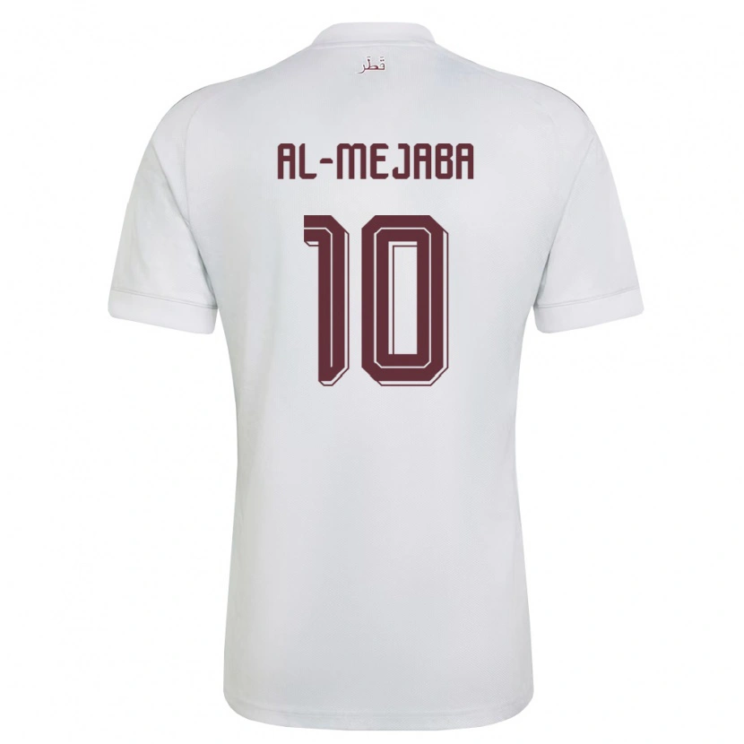 Danxen Women Qatar Mahdi Al-Mejaba #10 White Burgundy Away Jersey 26-28 T-Shirt