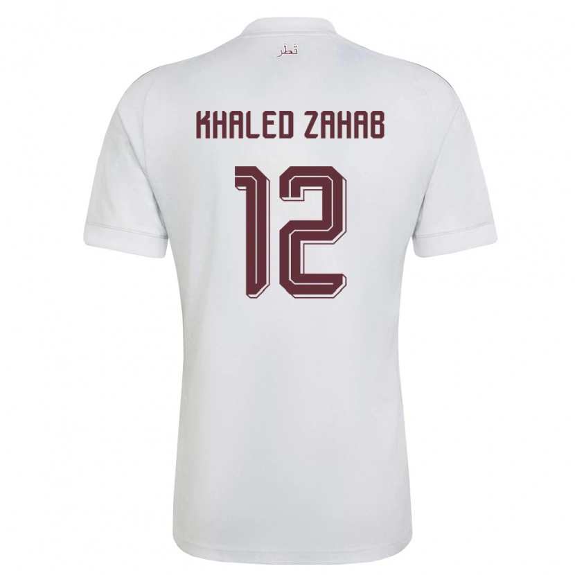 Danxen Women Qatar Abdelrahman Zahab #12 White Burgundy Away Jersey 26-28 T-Shirt