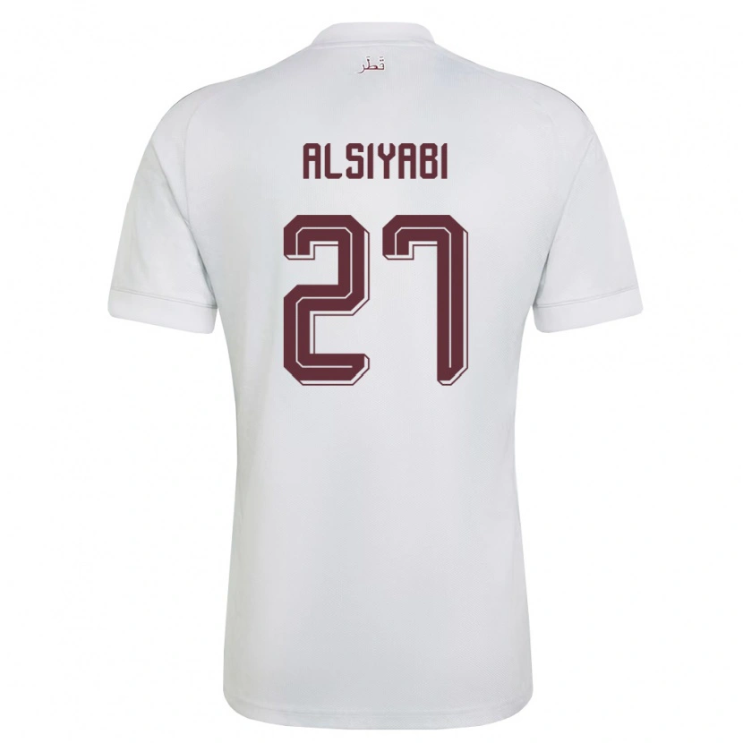 Danxen Women Qatar Nasra Alsiyabi #27 White Burgundy Away Jersey 26-28 T-Shirt