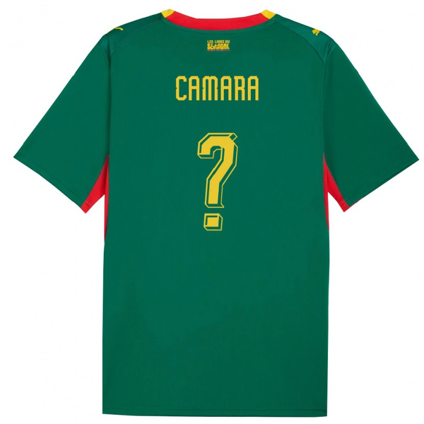Danxen Women Senegal Famara Camara #0 Green Yellow Red Away Jersey 26-28 T-Shirt