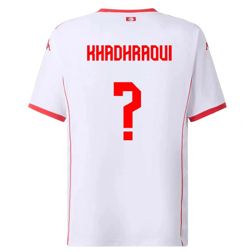 Danxen Women Tunisia Slim Khadhraoui #0 White Red Away Jersey 26-28 T-Shirt