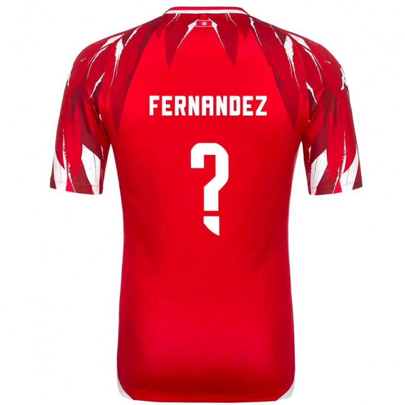 Danxen Women Tunisia Elies Araar Fernandez #0 Red White Away Jersey 26-28 T-Shirt