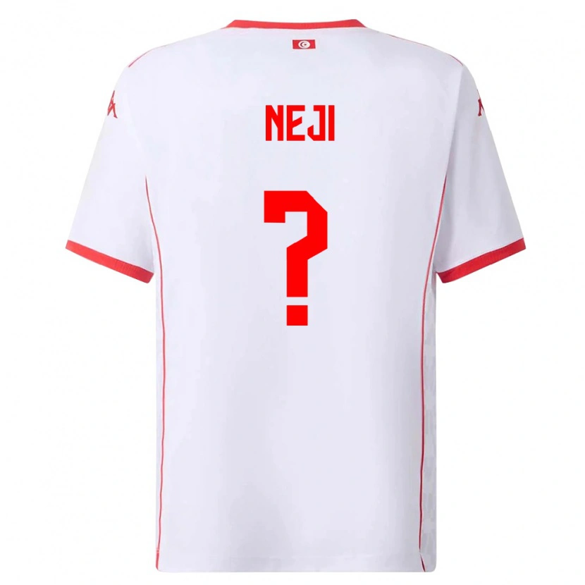 Danxen Women Tunisia Fares Neji #0 White Red Away Jersey 26-28 T-Shirt