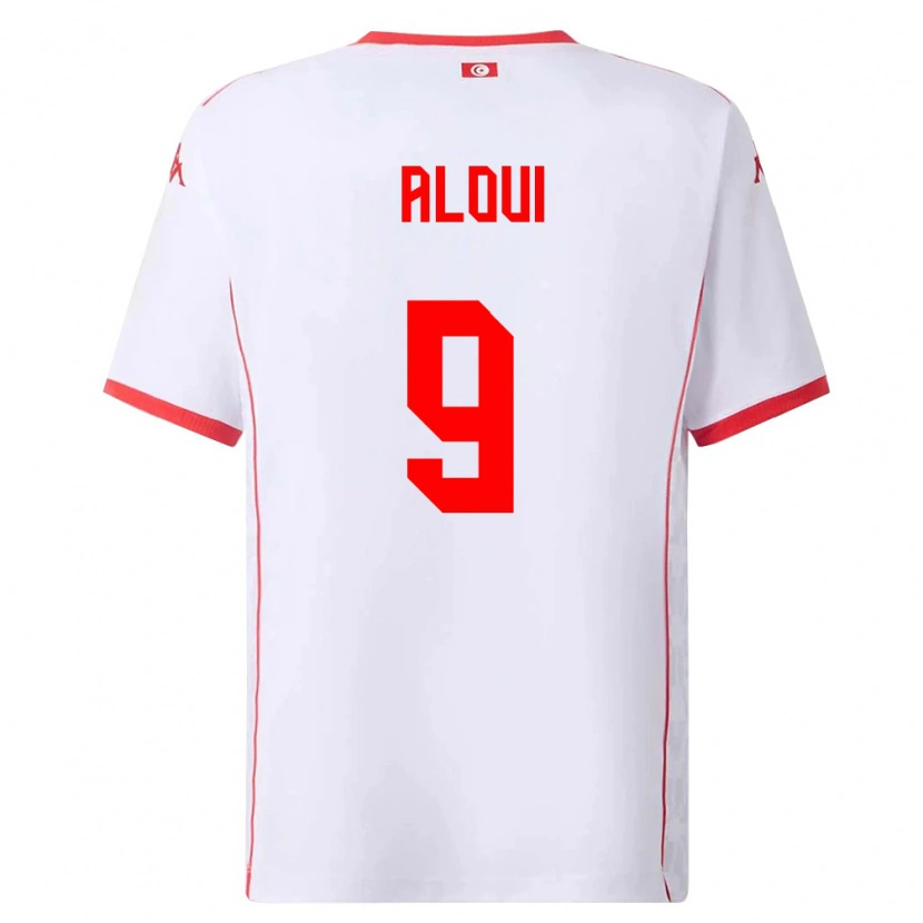 Danxen Women Tunisia Islem Aloui #9 White Red Away Jersey 26-28 T-Shirt