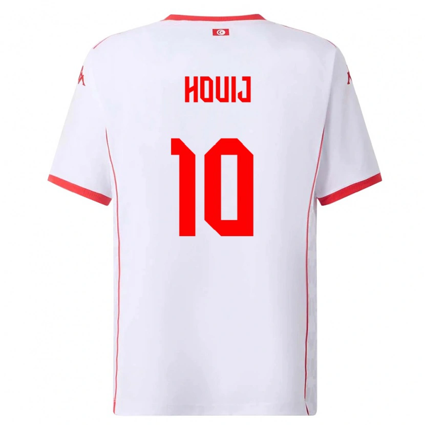 Danxen Women Tunisia Mariem Houij #10 White Red Away Jersey 26-28 T-Shirt