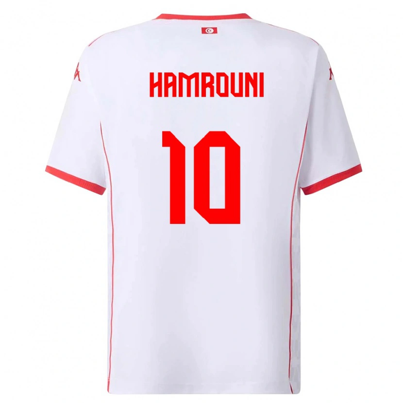 Danxen Women Tunisia Rayen Hamrouni #10 White Red Away Jersey 26-28 T-Shirt