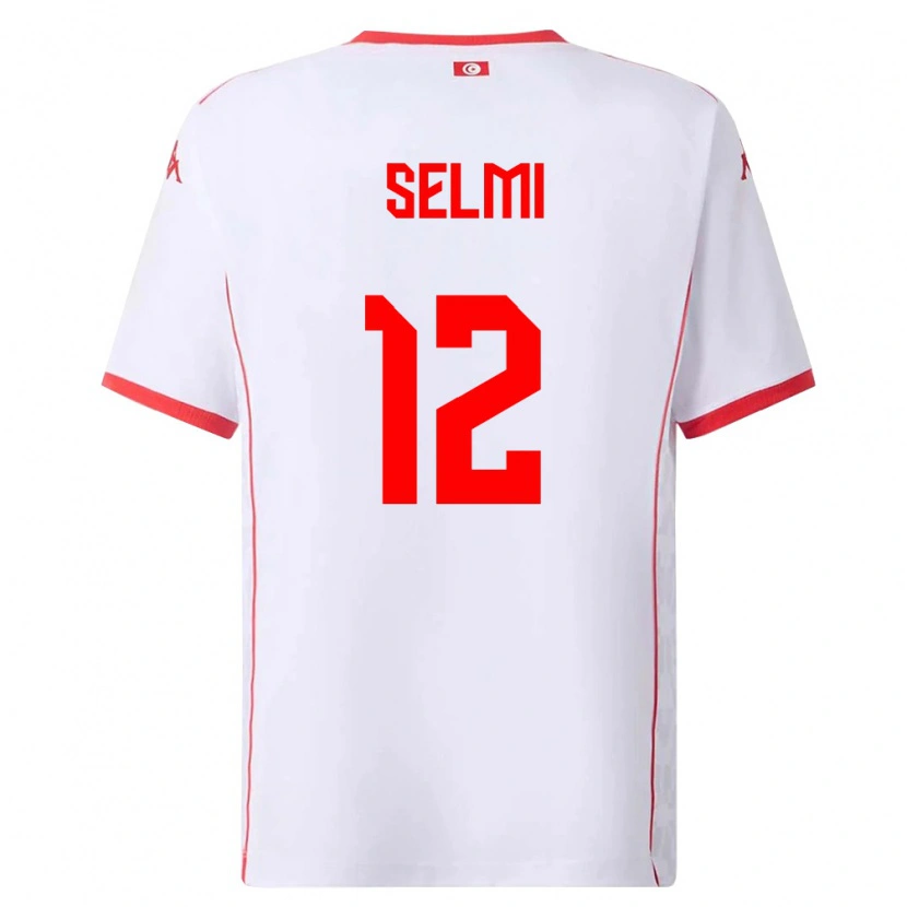 Danxen Women Tunisia Adam Selmi #12 White Red Away Jersey 26-28 T-Shirt