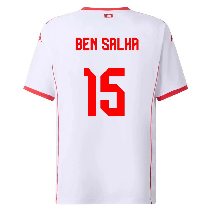 Danxen Women Tunisia Yakine Ben Salha #15 White Red Away Jersey 26-28 T-Shirt