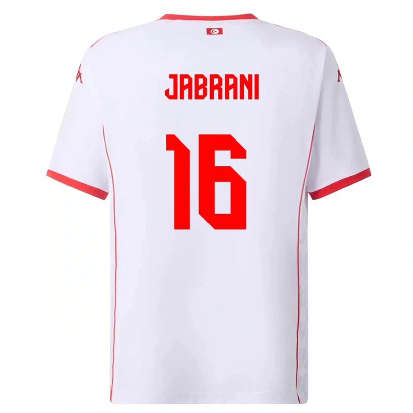 Danxen Women Tunisia Soulaima Jabrani #16 White Red Away Jersey 26-28 T-Shirt