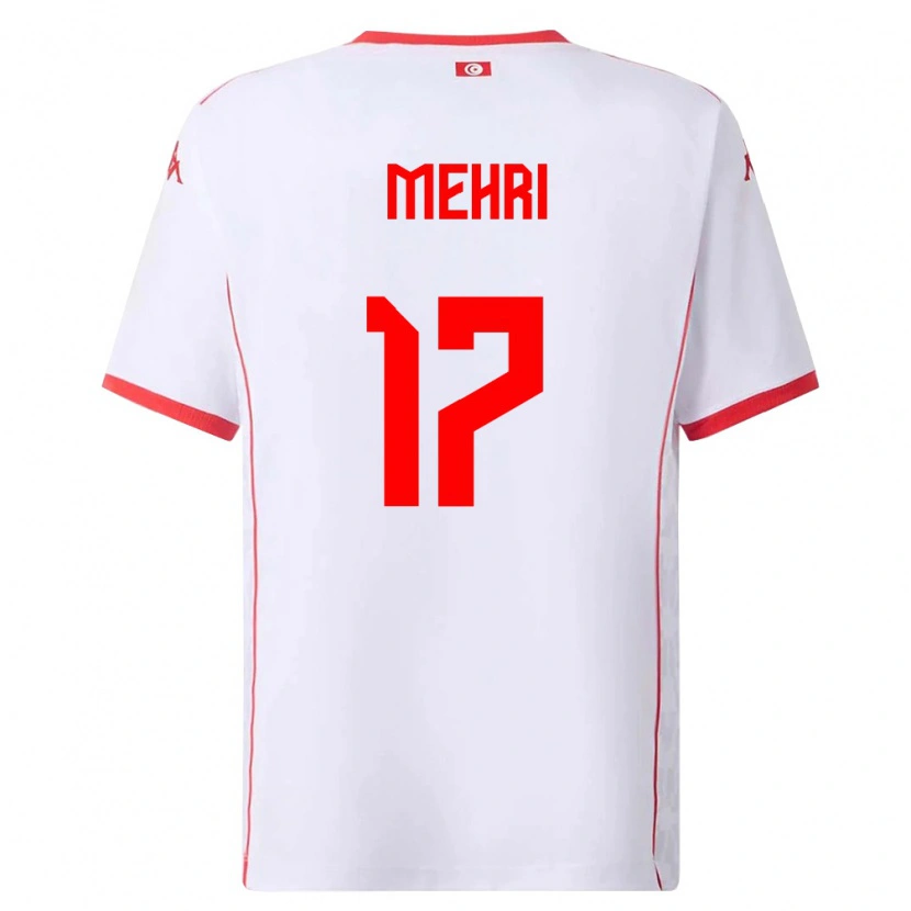 Danxen Women Tunisia Malek Mehri #17 White Red Away Jersey 26-28 T-Shirt