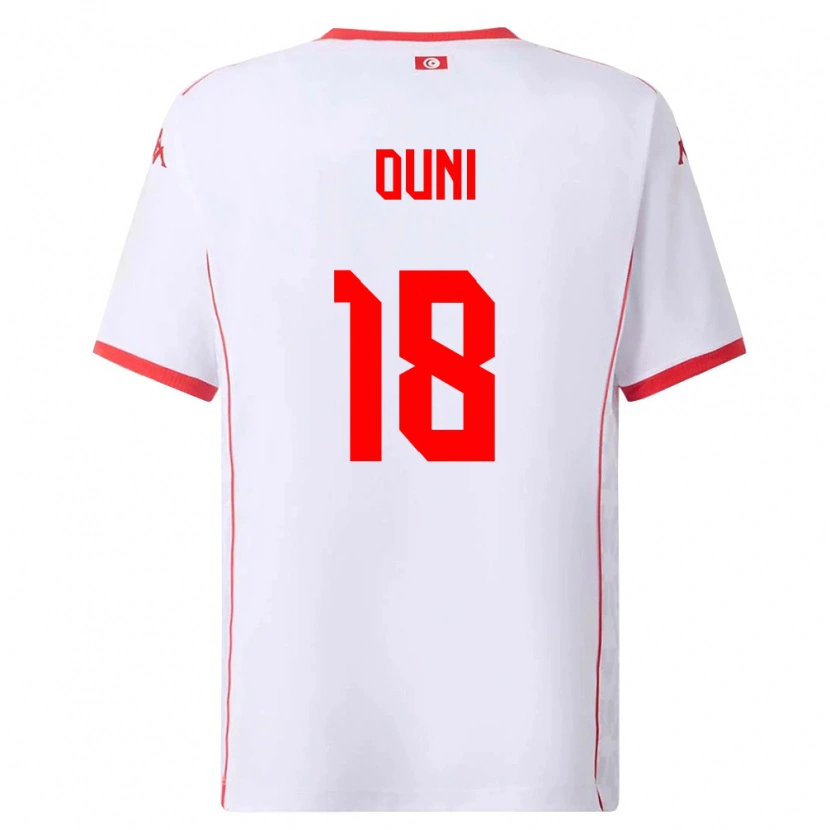 Danxen Women Tunisia Samia Ouni #18 White Red Away Jersey 26-28 T-Shirt