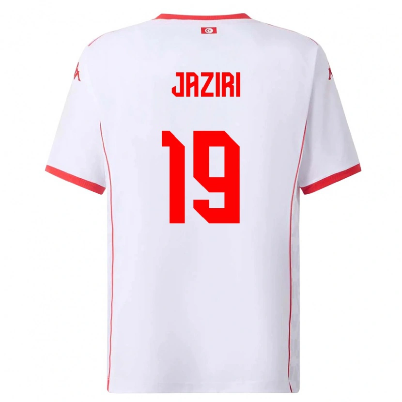 Danxen Women Tunisia Seifeddin Jaziri #19 White Red Away Jersey 26-28 T-Shirt