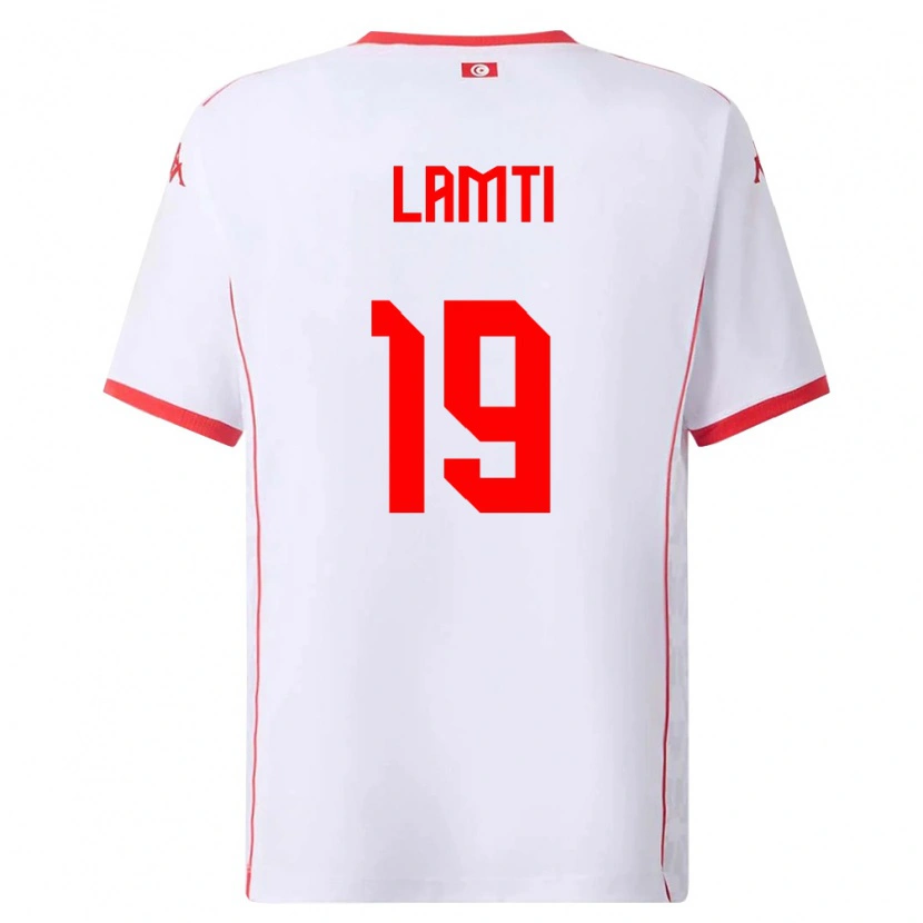Danxen Women Tunisia Chirine Lamti #19 White Red Away Jersey 26-28 T-Shirt