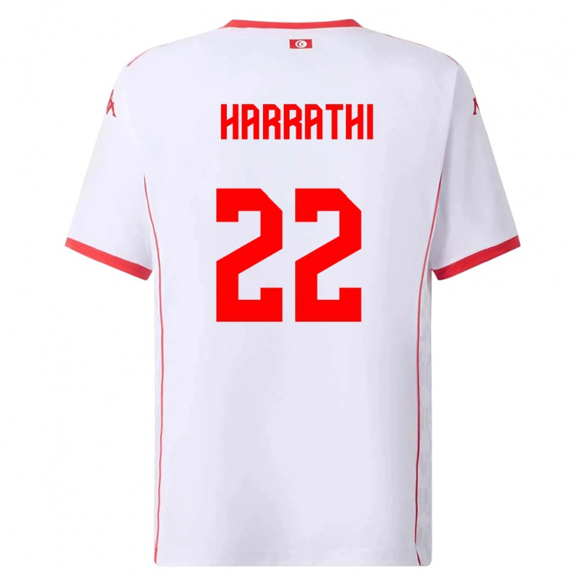Danxen Women Tunisia Najla Harrathi #22 White Red Away Jersey 26-28 T-Shirt