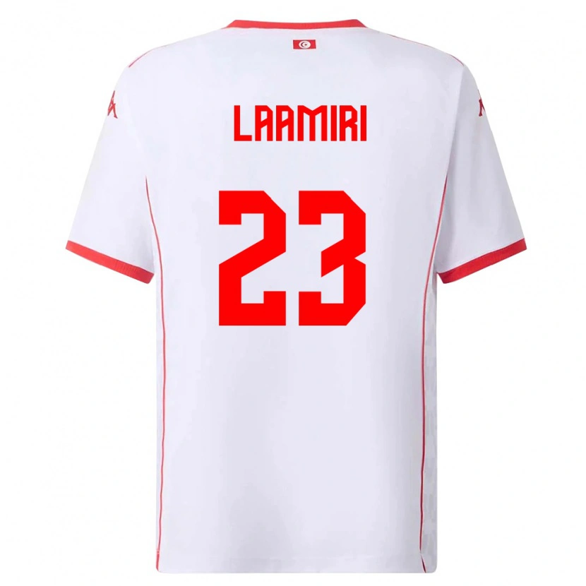 Danxen Women Tunisia Soumaya Laamiri #23 White Red Away Jersey 26-28 T-Shirt