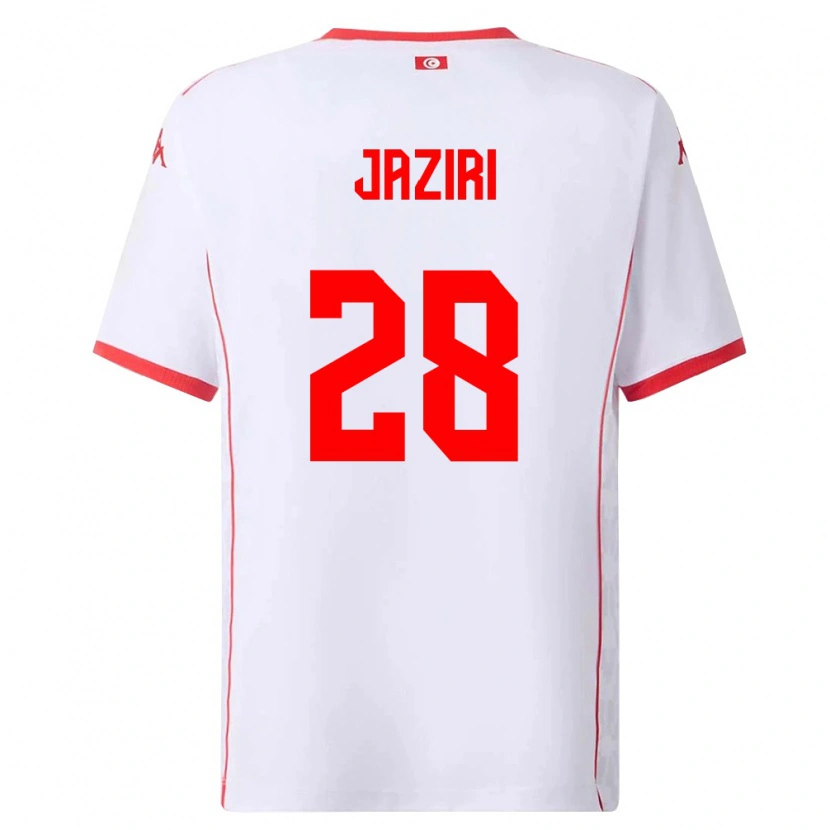 Danxen Women Tunisia Seifeddine Jaziri #28 White Red Away Jersey 26-28 T-Shirt