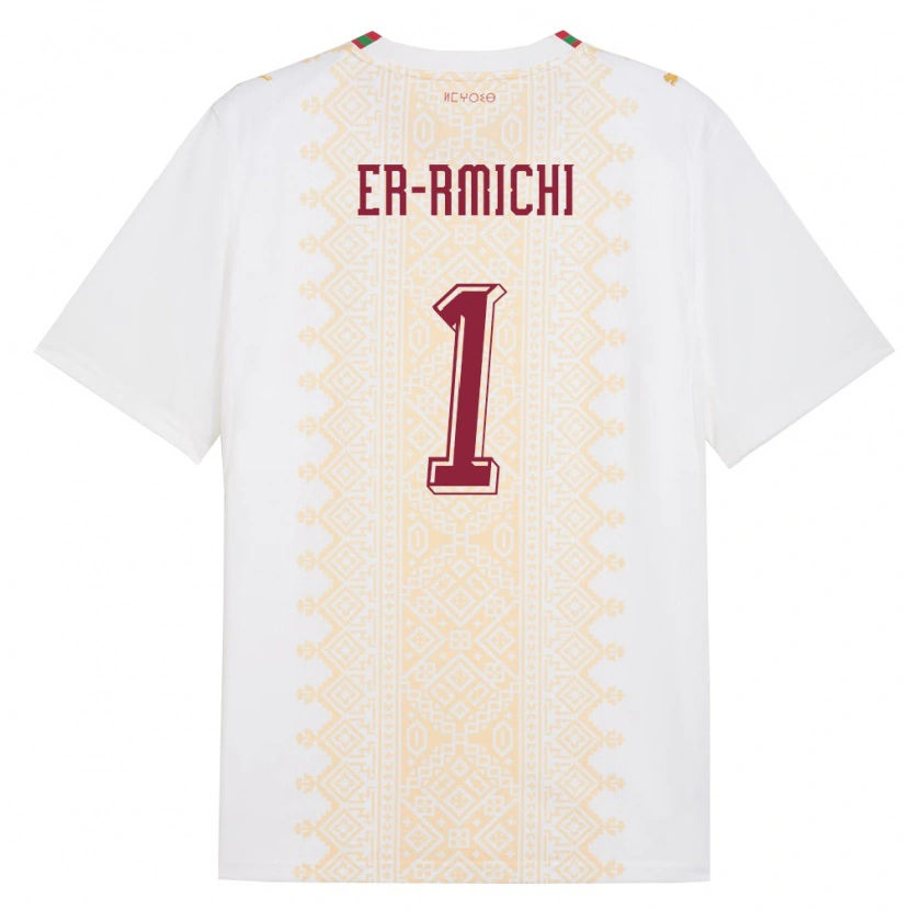 Danxen Women Morocco Khadija Er Rmichi #1 White Gold Red Away Jersey 26-28 T-Shirt